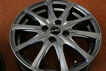 ★☆ MANARAY SPORT EuroSpeed ガンメタ系色 程度良です！★☆ 15×5.5J +40 PCD100/4H 4本 アクア ヴィッツ ノート スイフト ★迅速発送_画像3