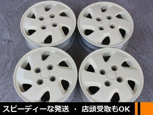 ★☆ ダイハツ純正 アイボリー色 再塗装品 ★☆ 13×4.50B +45 PCD100/4H 4本 4.5J ムーヴ タント ミラ マックス ★迅速発送 送料安い