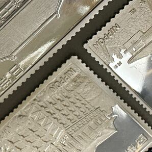 極美品 純銀製プレート 4枚まとめて 23.73g 松本徽章工業 日本製の画像3