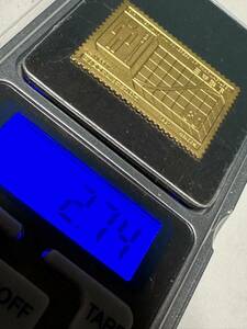 希少　純度保証　松本徽章工業　純金 金属工芸品　2.74g 希少品　 プレート型