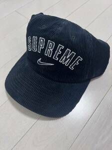 Supreme Nike Arc Corduroy 6-Panel Black キャップ ブラック ナイキ