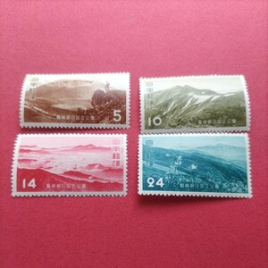 第１次磐梯朝日国立公園切手　バラ４種