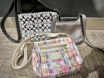 1円〜！COACH ショルダーバッグ コーチ ３点セット おまとめ でございます。_画像1