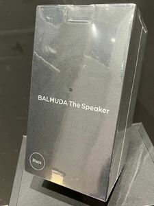 1 jpy ~![ unopened ]BALMUDA bar Mu da speaker unused goods black TheSpeaker M01A-BK wireless Bluetooth..