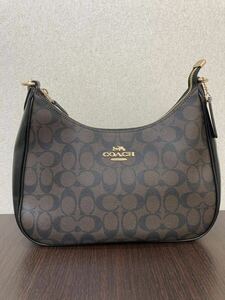 1 jpy ~![ beautiful goods ]COACH Coach handbag signature Brown 