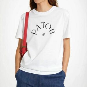 【未使用品】PATOU ロゴTシャツ　半袖　ホワイト　パトゥ　　Sサイズ　夏服 綿100%