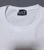 [新品] EA7 / EMPORIO ARMANI　ビッグ刺繍ロゴ入り【メンズ・ジャージ半袖Tシャツ】◆2023年春夏モデル　サイズ：S(46相当)　◆色：白_画像5