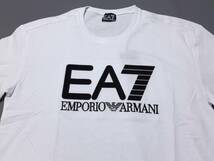 [新品] EA7 / EMPORIO ARMANI　ビッグ刺繍ロゴ入り【メンズ・ジャージ半袖Tシャツ】◆2023年春夏モデル　サイズ：M(48相当)　◆色：白_画像3