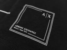 [新品] ARMANI EXCHANGE　シャープロゴ入りとなる【メンズ・ジャージ半袖Tシャツ】◆2023年春夏モデル　サイズ：S(46相当)　◆色：黒_画像7