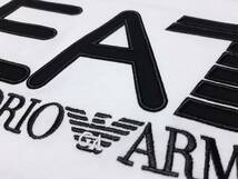 [新品] EA7 / EMPORIO ARMANI　ビッグ刺繍ロゴ入り【メンズ・ジャージ半袖Tシャツ】◆2023年春夏モデル　サイズ：L(50相当)　◆色：白_画像6