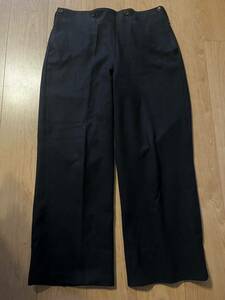 vintage French miritary wool flare slacks 1940〜50s French sailor pants ヴィンテージ フランス軍 ウールフレアワイドスラックス 