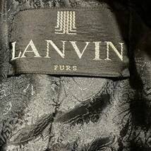 美品【LANVIN/ランバン】ミンク 毛皮 ファー コート 黒 レディース ブランド品 シェアードミンク ロングコート_画像7