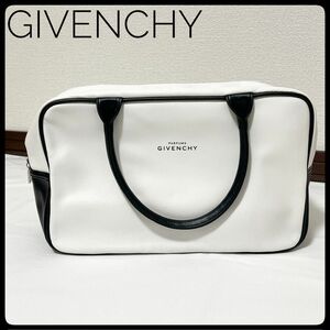 【美品】ジバンシー　ミニボストンバッグ STAR BAG　トートバッグ　白 トートバッグ ハンドバッグ　GIVENCHY 小物