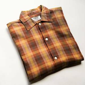 60's ARROW Cotton Check Shirt VINTAGE 古着　オンブレ　チェックシャツ　USA製　アメリカ　ヴィンテージ