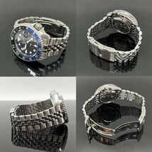 1円～★セイコー SEIKO 5スポーツ SKX Sports Style GMT SBSC003 腕時計★稼働品 極美品 裏スケ 自動巻き ケース 付属品付き E1305Z5N27_画像8