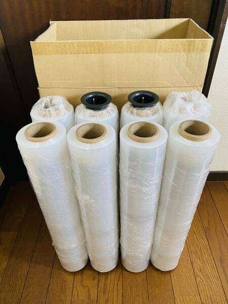 新品　ストレッチフィルム　500mm×300m 15μ 8本 送料無料