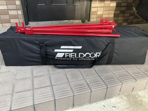 FIELDOOR タープテント(アルミ) 2.5m×2.5m 強化サポート付き