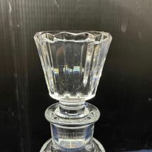CAMUS カミュ コニャック Baccarat バカラ ボトル 空瓶 空ボトル デキャンタ クリスタルガラス 高さ約25.5×口径約3cm _画像2