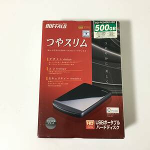 * sale! unused / unopened goods!1 jpy start *BUFFALO Buffalo MiniStation 500GB USB attached outside portable hard disk HDD HD-PE500U2-BK