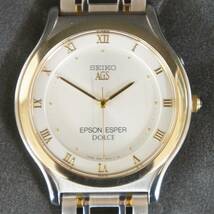 ② SEIKO セイコー DOLCE ドルチェ AGS EPSON ESPER 3M21-0A20 メンズ オートクォーツ 腕時計 箱付き 8505116091_画像2