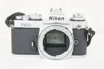 ⑤ Nikon ニコン FM3A シルバー 一眼レフ フィルムカメラ Fisheye-NIKKOR Auto F3.5 16mm 魚眼レンズ セット 7005136011_画像2