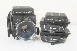 ⑥ Mamiya Mamiya RB67 ProS medium size film camera SEKOR C F3.8 127mm lens roll film holder set 7005138011