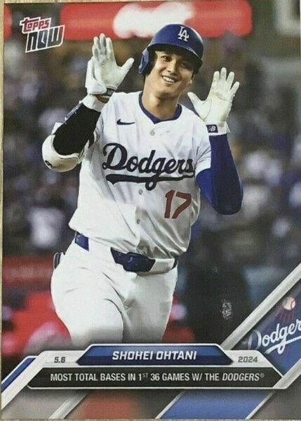 ☆大谷翔平 限定生産 第11号ホームラン 笑顔で おっはーのポーズ 2024 topps NOW ロサンゼルス・ドジャース☆