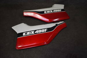 [Y24-1032]HONDA CBX400F for original original side cover left right set junk /CBX400 side cover /CBX400F side cover /CBX side 