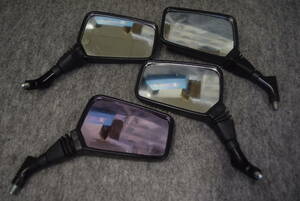 [Y24-1090] motorcycle modified for Napoleon mirror 4 piece set secondhand goods /NAPOREON mirror /napo Mira /CROSS-Ⅱ mirror / Opti ks mirror 