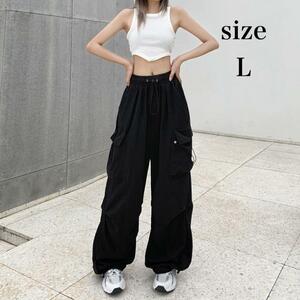  cargo pants lady's duck pants Korea ba Rune Dance Work black 