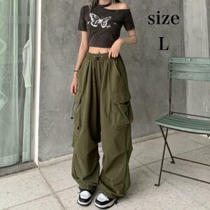  cargo pants lady's duck pants Korea ba Rune Dance Work khaki 