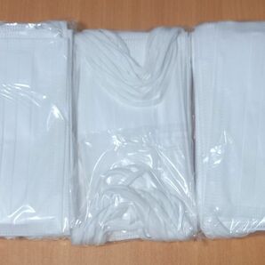 3層構造　不織布マスク　50枚　 プリーツ 　ホワイト　Mサイズ　ふつうサイズ