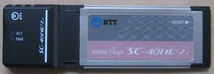 NTT... телефон маршрутизатор Home шлюз беспроводной LAN карта Expresscard/34 SC-40NE[2]
