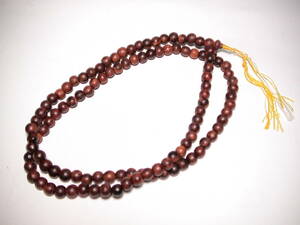 木製数珠ネックレス（茶色）新品　長さ78cm　じゅず　インド・ネパール・チベット仏教　密教仏具　送料￥120