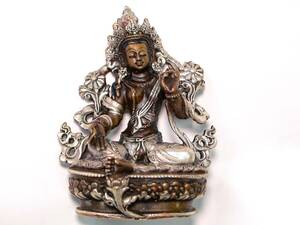 多羅菩薩（ターラ仏）チベット密教　仏像　インド　仏教美術　高さ9cm 231g　送料￥510