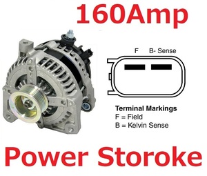 ◆◆◆ パワーストローク ★ 新品 ハイアンプ 160アンペア 2007-11y 3.8L ジープ ラングラー JK サハラ オルタネーター ダイナモ