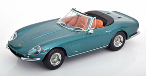 KK scale 1/18 Ferrari 275 GTB4 NART Spyder Softtop 1967　グリーンメタリック　ダイキャスト製　フェラーリ