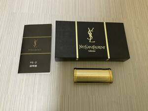 極美品！　YSL YVES SAINT LAURENT イヴサンローラン ガスライター ゴールド　着火確認済み