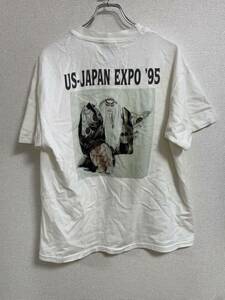 1995s U.S.JAPAN EXPO95 Tシャツ ビンテージ ヴィンテージ ホワイト 半袖 白 L半袖Tシャツ 古着 