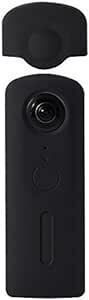 Ricoh Theta V専用 S/SC兼用【新バージョン】カバー 保護ケース マイク穴あり レンズキャップ付き 360全天球カメ