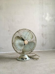  Japan . compilation antique electric fan electric fan iron 1952 year made National made Showa era type NF 30cm retro light green color 8546kezYK