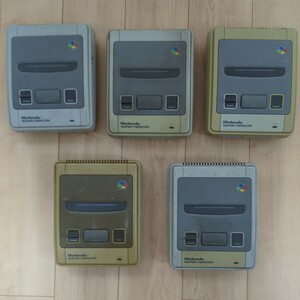  Super Famicom body 5 pcs. set operation not yet verification set sale Junk 