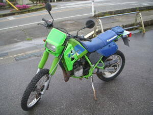 カワサキ KMX200 MX200A 2st ビンテージエンデューロ 125cc登録返納書付き/エンジンかかりましたが難あり