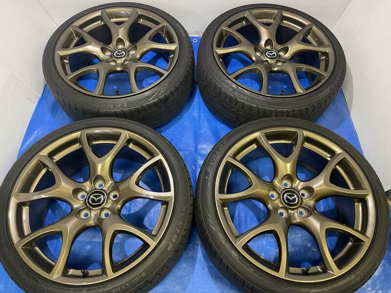 ■レアRX-8(SE3P)スピリットR後期タイプRS純正BBS(RG503)ブロンズ鍛造19_8J+47 114.3/5+225/40R19アテンザアクセラマツダ6CX-30CX-5MPV