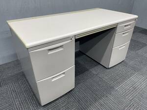 * tube S700* our company flight correspondence region equipped * great special price goods *ito-ki made * with both sides cupboard desk width 1400mm key attaching * tabletop white white group 