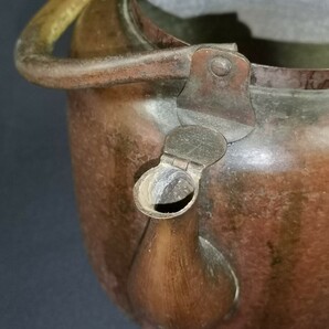 湯沸 やかん 水注  銅製 金属工芸 煎茶道具 茶器 茶道具の画像10