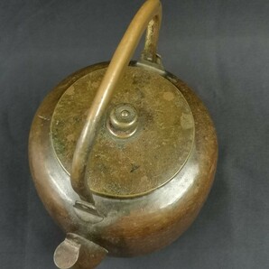 湯沸 やかん 水注  銅製 金属工芸 煎茶道具 茶器 茶道具の画像6
