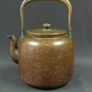 湯沸 やかん 水注  銅製 金属工芸 煎茶道具 茶器 茶道具の画像4