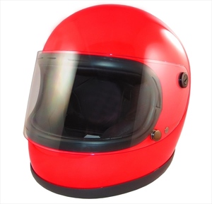 ZK-540 full-face шлем ( красный ) все объем двигателя соответствует свободный размер Showa Retro старый машина группа ад 70 годы дизайн прозрачный защита приложен 