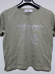 ミチコロンドン MICHIKO LONDON レディース 半袖Ｔシャツ カーキ Mサイズ 新品